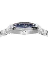 Salvatore Ferragamo Men's Vega Holiday Capsule Swiss Diamond (0.06 ct. t.w.) Silver-Tone Stainless Steel Bracelet Watch 40mm