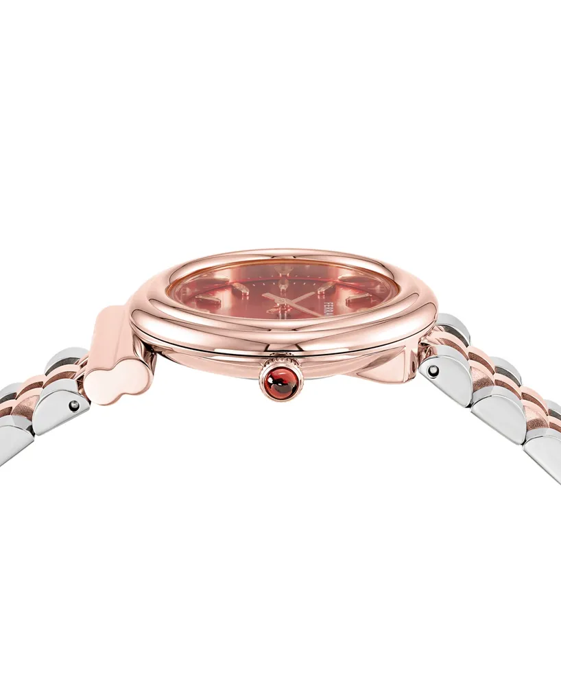 Salvatore Ferragamo Women's Gancini Swiss Two-Tone Stainless Steel Bracelet Watch 28mm