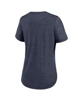 Women's Nike Heather Navy Houston Texans Local Fashion Tri-Blend T-shirt