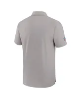 Men's Nike Gray Cleveland Browns Sideline Coaches Performance Polo Shirt