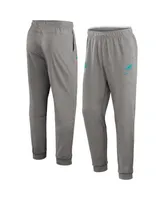 Men's Nike Heather Charcoal Miami Dolphins 2023 Sideline Performance Jogger Pants