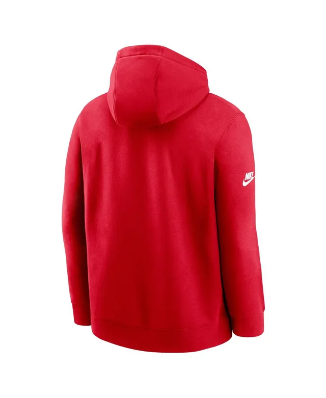 Nike Red New England Patriots 2023 Sideline Club Alternate Tri-blend  Pullover Hoodie for Men