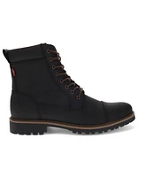 Levi's Men's Wyatt Faux Leather Lace-Up Boots