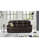 White Label Veloce 88" Double Glider Reclining Sofa