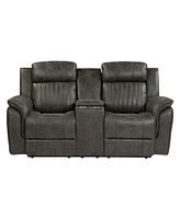 White Label Lola 74" Double Reclining Loveseat