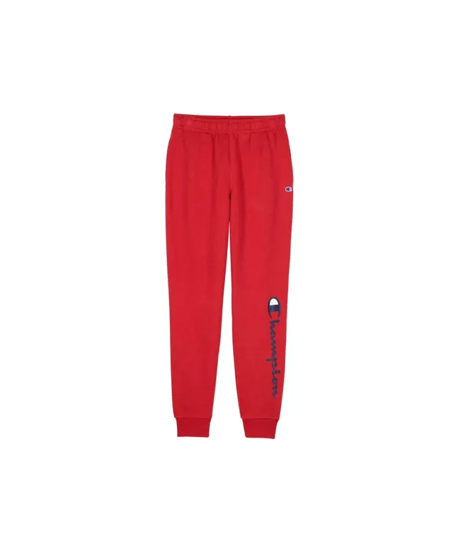 Champion Big Boys Signature Script Fleece Jogger Pants - Macy's