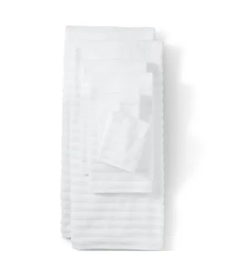 Lands' End Organic Cotton Rib 6-Piece Towel Set