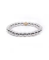 Bowood Lane 7mm Sterling Silver Ball Stretch Bracelet