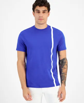 A|X Armani Exchange Men's Vertical-Stripe T-Shirt, Created for Macy's