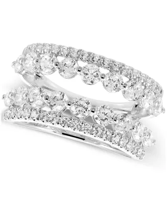 Diamond Ring Guard Enhancer (2 ct. t.w.) in 14k White Gold