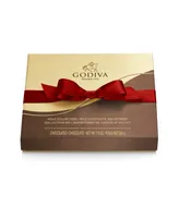 Godiva Assorted Milk Chocolate Gift Box, Red Ribbon, 18 Piece