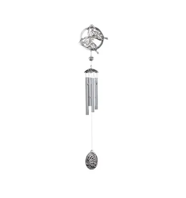 Fc Design 28" Long Pewter Butterfly Wind Chime