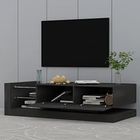 Tv Console With Storage Cabinets, 16 4 Modes Changing Lights Remote Rgb Led Tv Stand