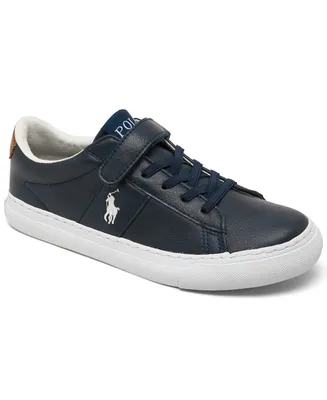 Polo Ralph Lauren Little Boys Sayer Ez Adjustable Strap Closure Casual Sneakers from Finish Line