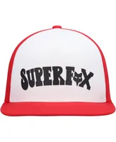 Big Boys and Girls Fox White, Red Super Trik Snapback Hat