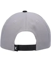 Men's Gray, Black Hurley Underground Snapback Hat