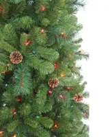 Kurt Adler 7.5' Slim Pre-Lit Burlington Tree