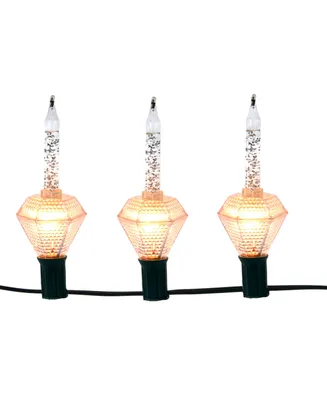 Kurt Adler 7-Light Glitter Diamond Bubble Light Set