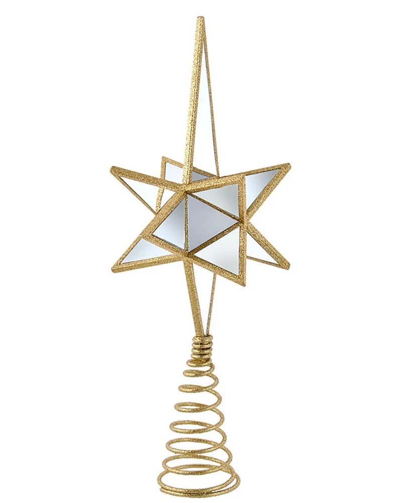 Kurt Adler 13.5" Mirror Narrow Star Tree Topper