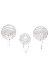 Kurt Adler 80mm Iridescent Ball, Onion and Teardrop Ornaments, 3 Piece Set