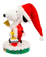 Kurt Adler 10" Battery-Operated Musical Santa Snoopy Nutcracker