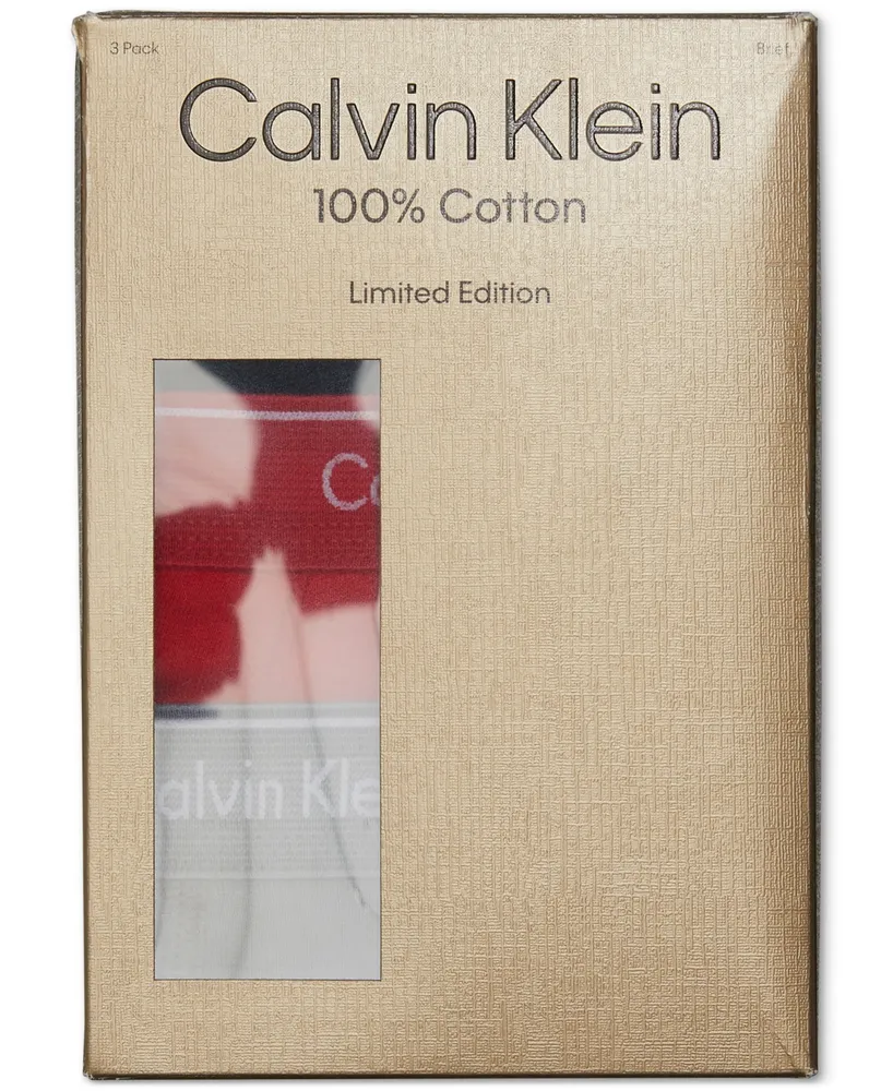 Calvin Klein Men's 3-Pk. Cotton Classics Briefs Underwear, A Macy's Exclusive