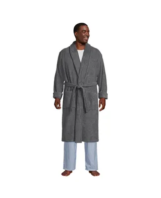 Lands' End Big & Tall Calf Length Turkish Terry Robe