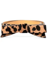 Kate Spade New York Women's Spotted Haircalf Bow Belt