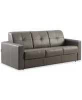 Shevrin Leather Sleeper Sofa, Created for Macy's