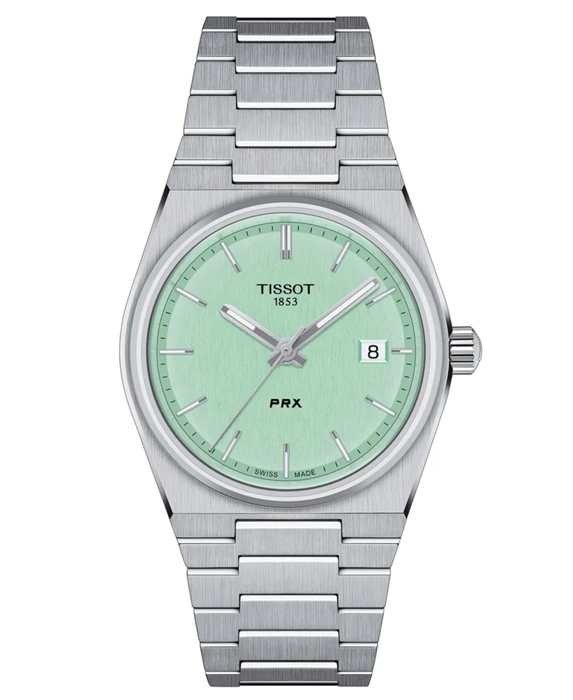 Tissot Unisex Swiss Prx Stainless Steel Bracelet Watch 35mm