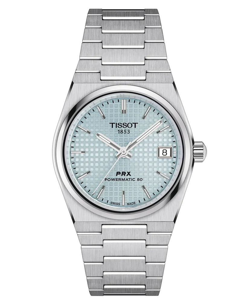 Tissot Women's Swiss Automatic Prx Powermatic 80 Stainless Steel Bracelet Watch 35mm