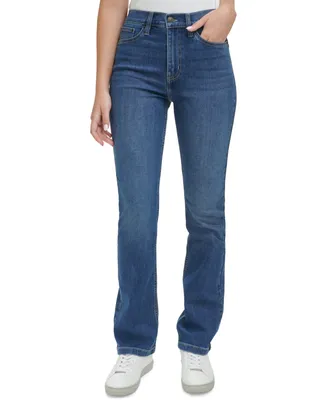 Calvin Klein Jeans Women's High-Rise Whisper Soft Bootcut Jeans