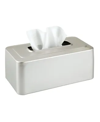 mDesign Metal Tissue Box Cover, Rectangular Holder for Storage