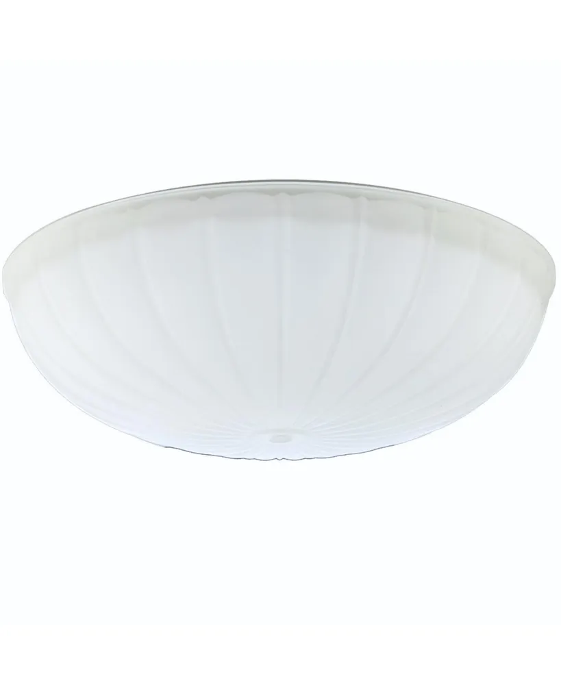 Lightaccents Light Fixture Replacement Glass - Flush Mount Ceiling Light Lamp Shade Frosted White