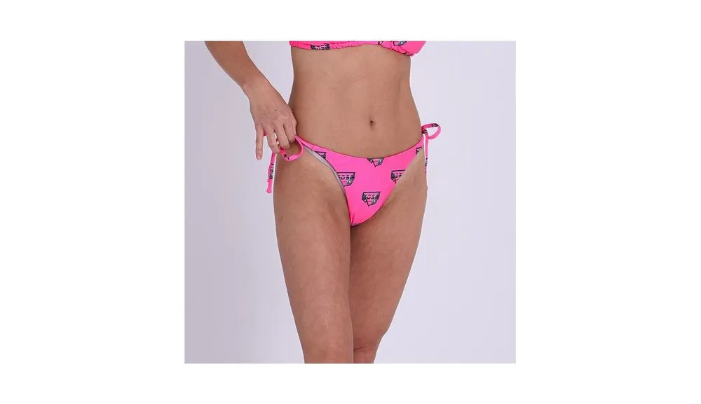 High-Waisted Tie-Cinched Bikini Swim Bottoms