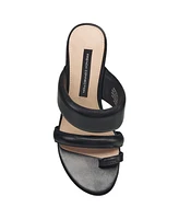 French Connection Women's Layne Slip-on Leather Stiletto Heel Sandal