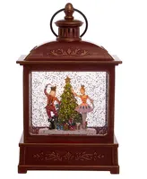 Kurt Adler 8" Battery-Operated Lit Nutcracker Swirl Water Lantern