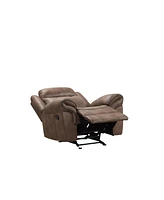 Furniture of America Harris 42" Fabric Manual Recliner Chair