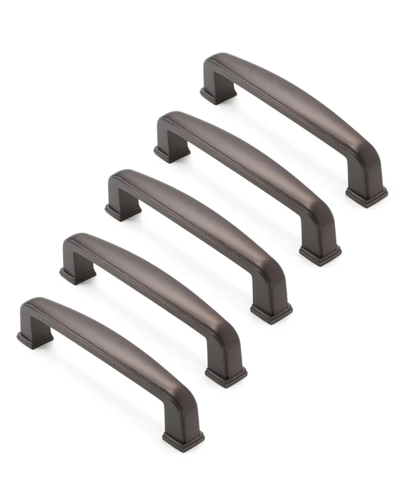 Cauldham Pack Solid Kitchen Cabinet Handles (5" Hole Centers) - Drawer/Door Hardware - Style T765