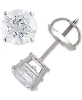 Certified Diamond Stud Earrings (1 ct. t.w.) in 14k White Gold