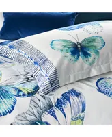 Designers Guild Papillons Cobalt Queen Sham