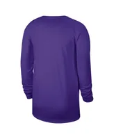 Men's and Women's Nike Purple Los Angeles Lakers 2023/24 Legend On-Court Practice Long Sleeve T-shirt