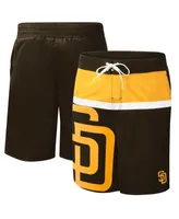 Men's G-iii Sports by Carl Banks Brown San Diego Padres Sea Wind Swim Shorts