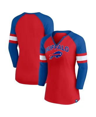 Buffalo Bills Fanatics Branded Women's Arch Raglan 3/4-Sleeve