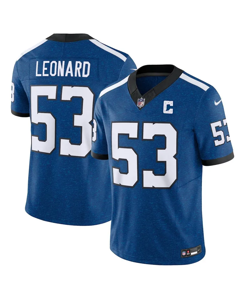 Nike Men's Shaquille Leonard Indianapolis Colts Indiana Nights Alternate Vapor F.u.s.e. Limited Jersey