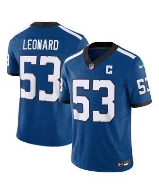 Nike Men's Shaquille Leonard Indianapolis Colts Indiana Nights Alternate Vapor F.u.s.e. Limited Jersey