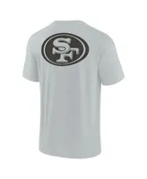 Men's and Women's Fanatics Signature Gray San Francisco 49ers Super Soft Short Sleeve T-shirt