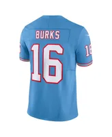 Nike Men's Treylon Burks Light Tennessee Titans Oilers Throwback Vapor F.u.s.e. Limited Jersey