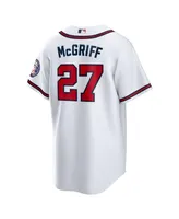 Men's Nike Fred McGriff White Atlanta Braves 2023 Hall of Fame Patch Inline Replica Jersey