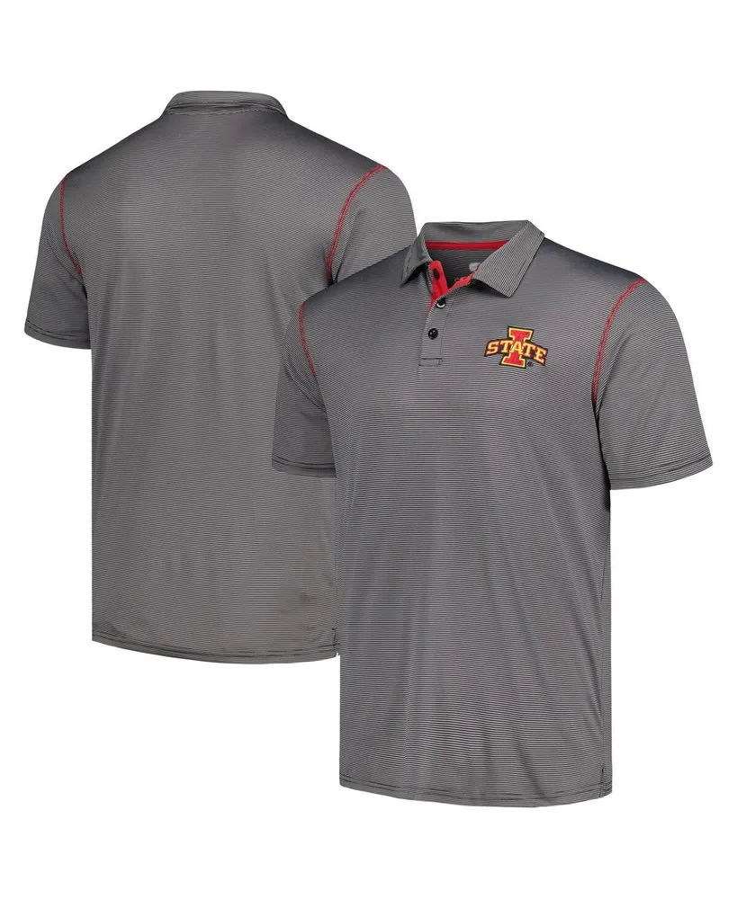 Men's Colosseum Black Iowa State Cyclones Cameron Polo Shirt